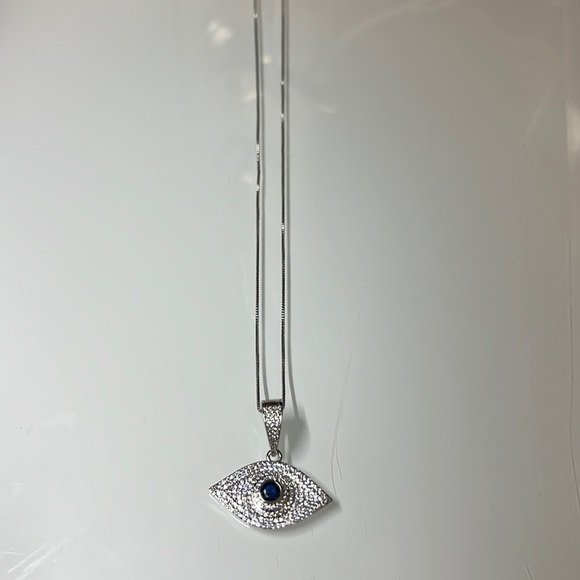 Evil Eye silver necklace🧿 - Picture 1 of 3